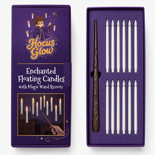 Enchanted Candle Kit — 12 LED Hanging Candles + Wand Remote